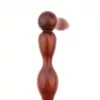 Canne artistique bois courbé unique – Élégance artisanale et style audacieux pour marche raffinée