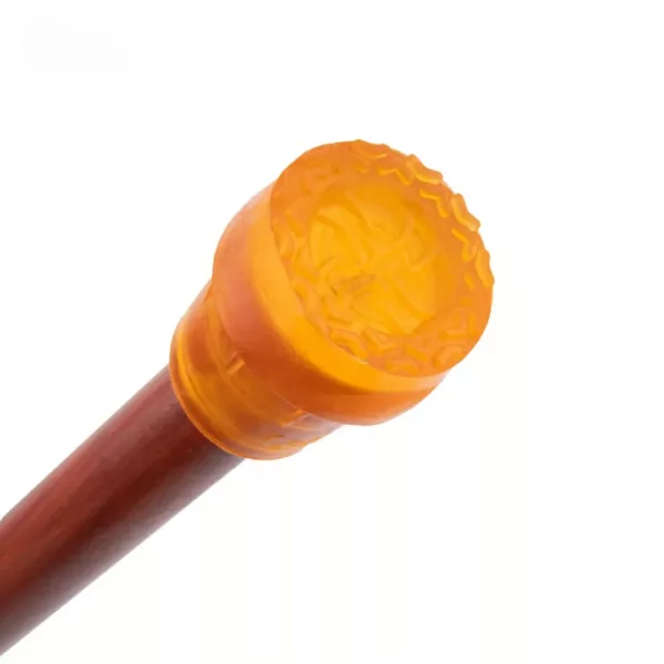 Canne artistique bois courbé unique – Élégance artisanale et style audacieux pour marche raffinée – Image 5