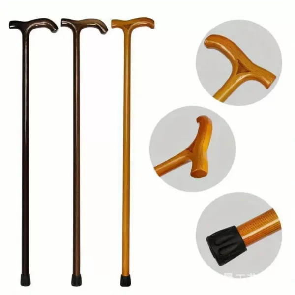 Canne de marche artisanale bois clair – Élégance et confort pour une marche sécurisée au quotidien