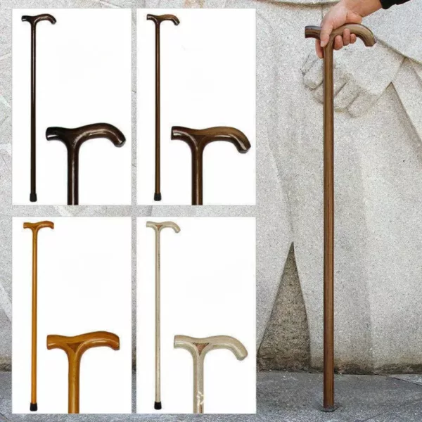 Canne de marche artisanale bois clair – Élégance et confort pour une marche sécurisée au quotidien – Image 4