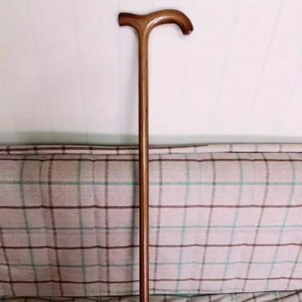 Canne de marche artisanale bois clair – Élégance et confort pour une marche sécurisée au quotidien – Image 5