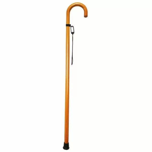 Canne de marche bois incurvée – Élégante et robuste pour un appui confortable au quotidien – Image 4