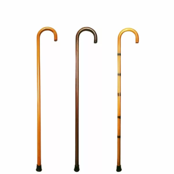 Canne de marche bois incurvée – Élégante et robuste pour un appui confortable au quotidien