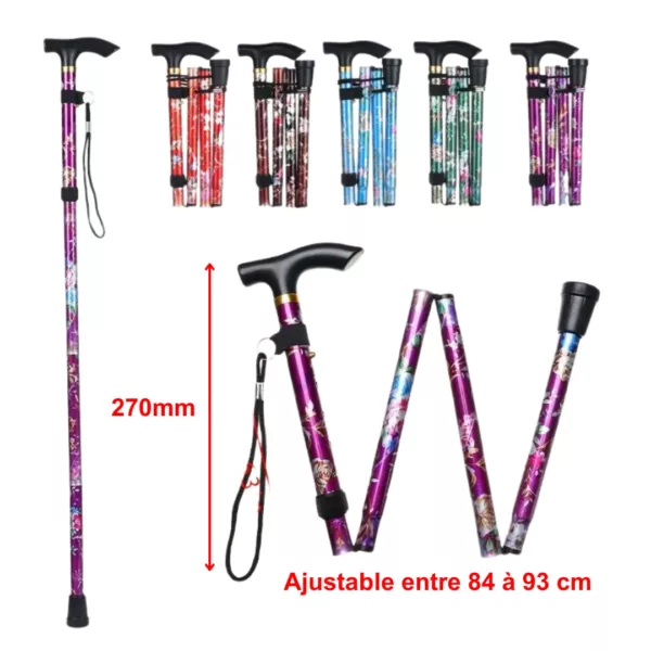 Canne de marche pliable compacte – Image 3
