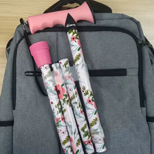 Canne de marche pliable florale