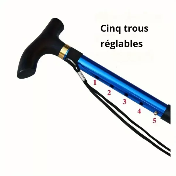 Canne de marche télescopique pliable – Ultra légère et robuste pour une mobilité sécurisée au quotidien – Image 7