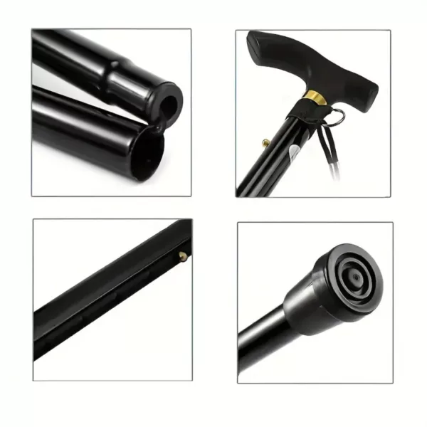 Canne de marche télescopique pliable – Ultra légère et robuste pour une mobilité sécurisée au quotidien – Image 8