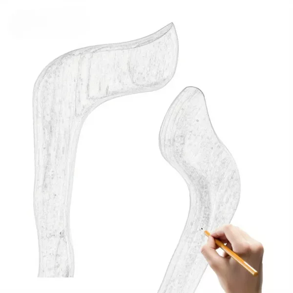 Canne ondulée bois sculpté artisanale – Élégance rustique et soutien raffiné pour une marche stylée – Image 8