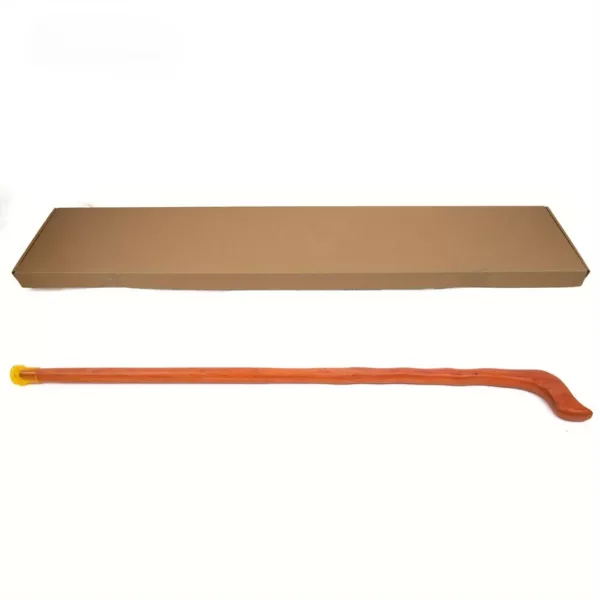Canne ondulée bois sculpté artisanale – Élégance rustique et soutien raffiné pour une marche stylée – Image 6