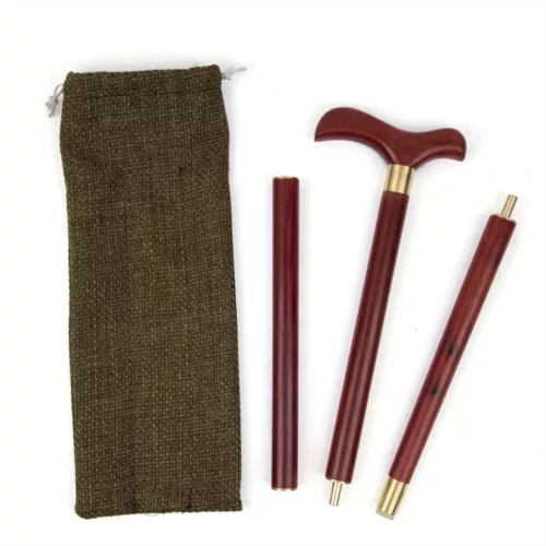 Canne pliable bois osythère rouge
