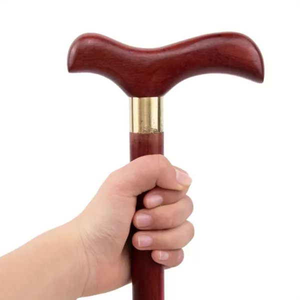 Canne pliable bois osythère rouge – Élégance vintage et soutien sécurisé au quotidien – Image 8