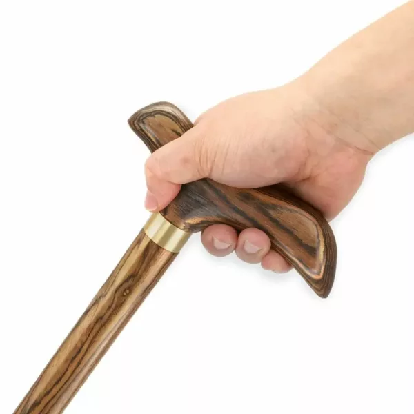 Canne pliante bois poignée ergonomique – élégante, compacte et confortable pour une marche en toute sécurité – Image 7