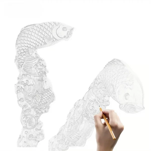 Canne poisson sculpté bois fantaisie – Accessoire élégant et original pour marche ou déco artisanale – Image 7