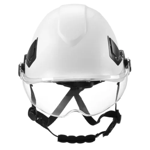 Casque sécurité cycliste lunettes intégrées