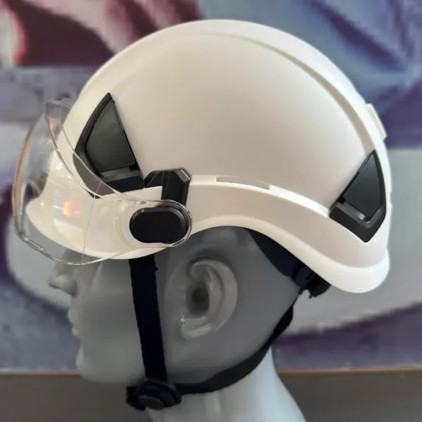 Casque sécurité cycliste lunettes intégrées – Image 5