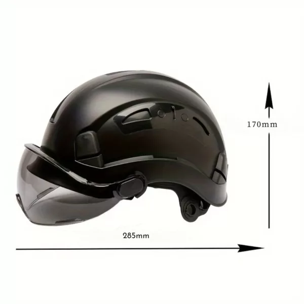 Casque sécurité cycliste lunettes intégrées – Image 3