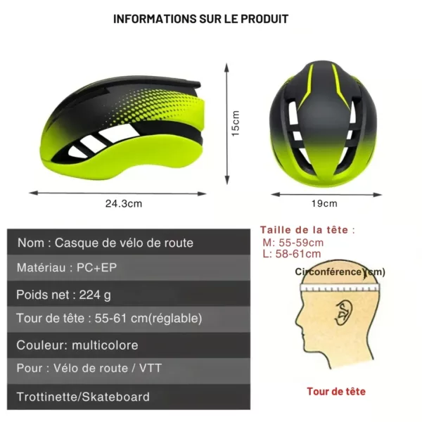 Casque vélo design aérodynamique – Image 3