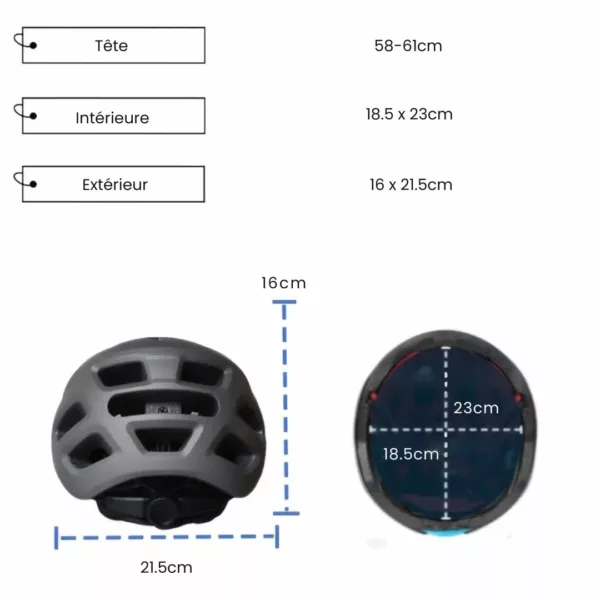 Casque vélo route lentille magnétique – Image 8