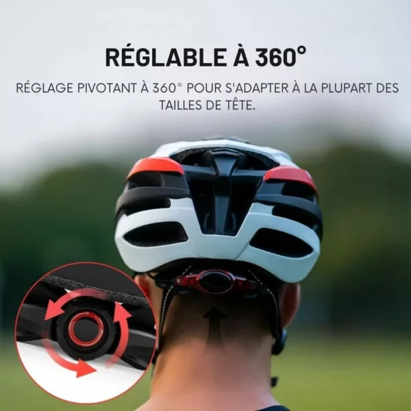 Casque vélo route lunettes aimantées – Image 6