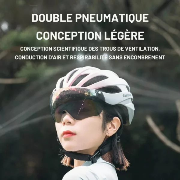 Casque vélo route lunettes aimantées – Image 7