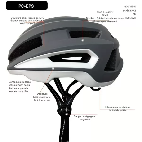 Casque vélo route réglable confort – Image 4