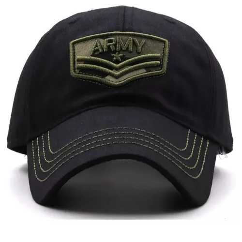 Casquette militaire armée brodée mode – Look streetwear tendance pour un style affirmé et audacieux