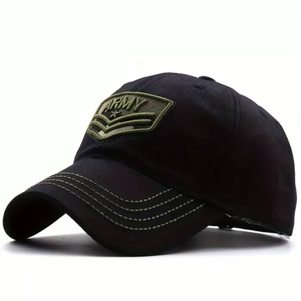 Casquette militaire armée brodée mode – Look streetwear tendance pour un style affirmé et audacieux – Image 5