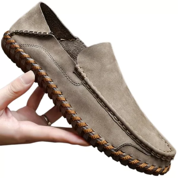 Chaussure bateau homme couture apparente souple – Image 6