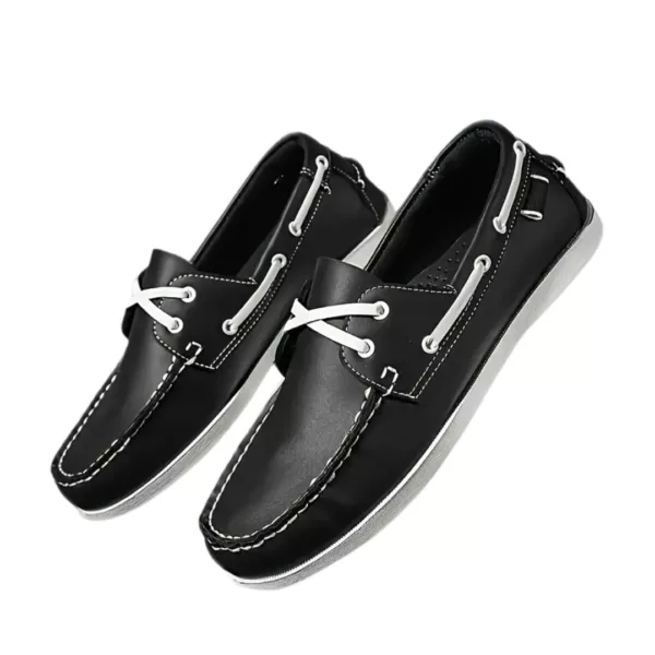 Chaussure bateau homme coutures contrastées – Image 10