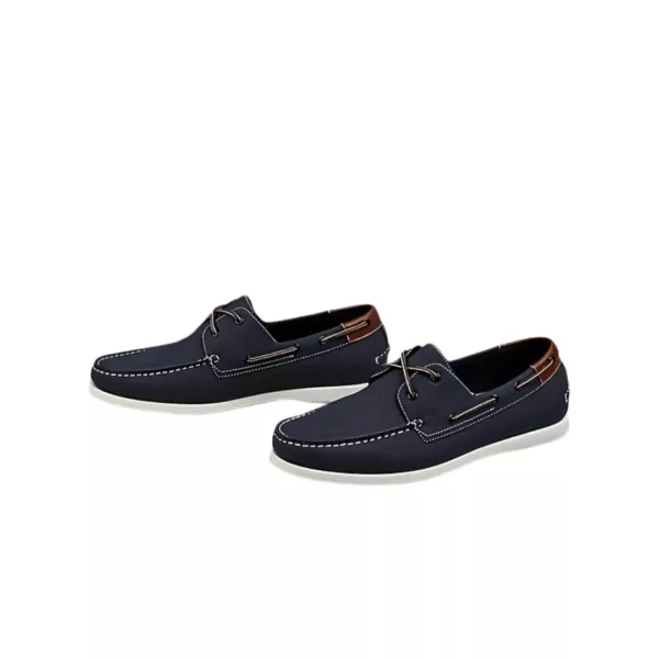 Chaussure bateau homme cuir lisse élégant – Image 9