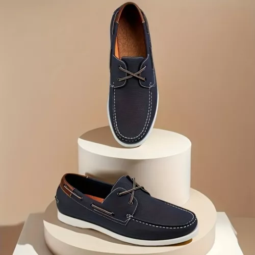 Chaussure bateau homme cuir lisse élégant