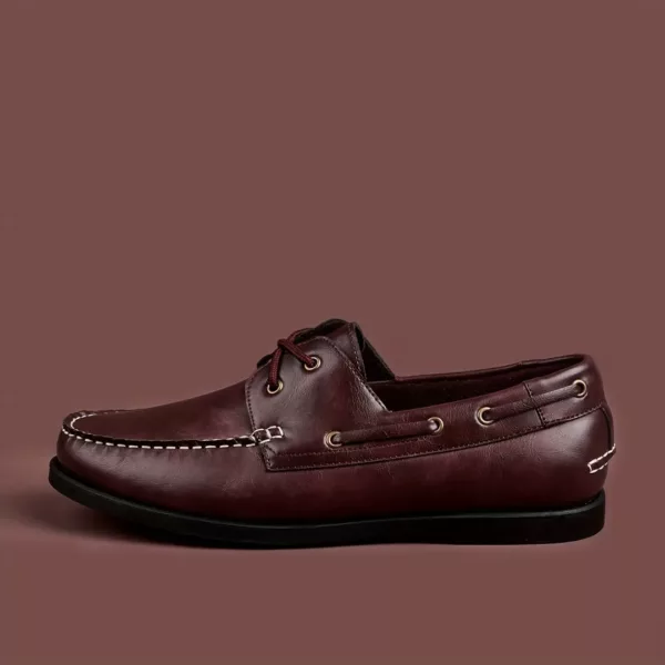 Chaussure bateau homme cuir lisse élégant – Image 5