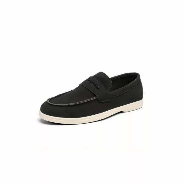 Chaussure bateau homme design minimaliste daim – Image 13