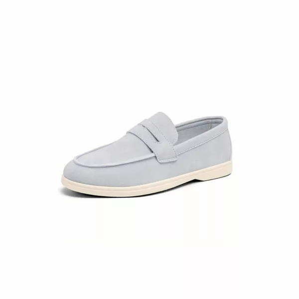 Chaussure bateau homme design minimaliste daim – Image 12