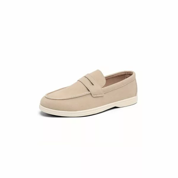 Chaussure bateau homme design minimaliste daim – Image 11