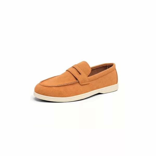 Chaussure bateau homme design minimaliste daim – Image 10
