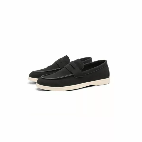 Chaussure bateau homme design minimaliste daim – Image 9