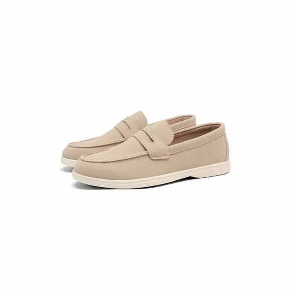 Chaussure bateau homme design minimaliste daim – Image 6