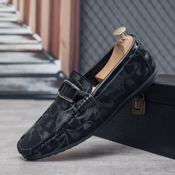 Chaussure bateau homme imprimé graphique moderne – Image 8