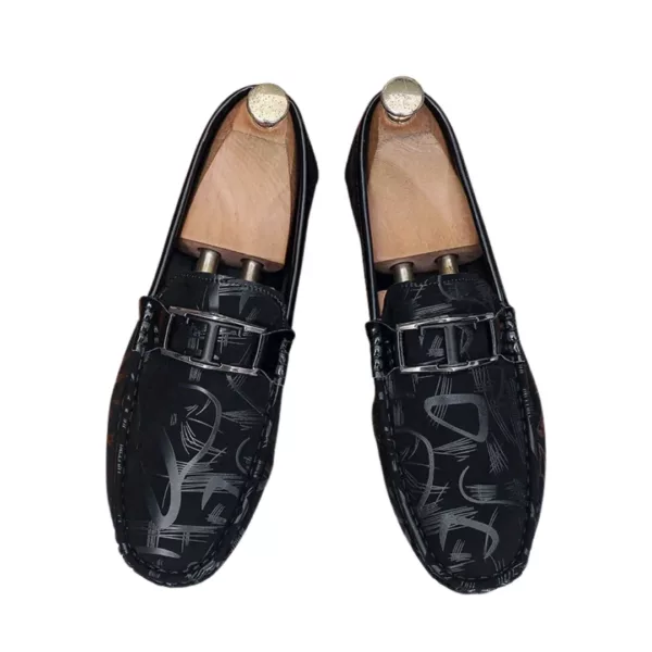 Chaussure bateau homme imprimé graphique moderne