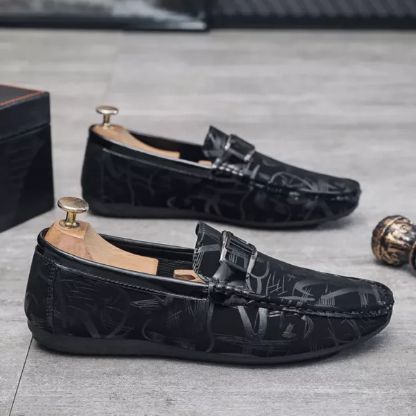Chaussure bateau homme imprimé graphique moderne – Image 7