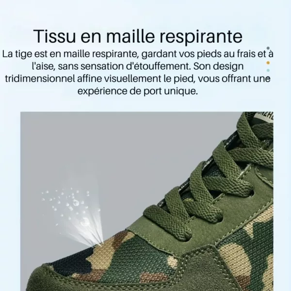 Chaussure de randonnée camouflage montante robuste – Adhérence extrême & confort tout-terrain pour aventures intenses – Image 10