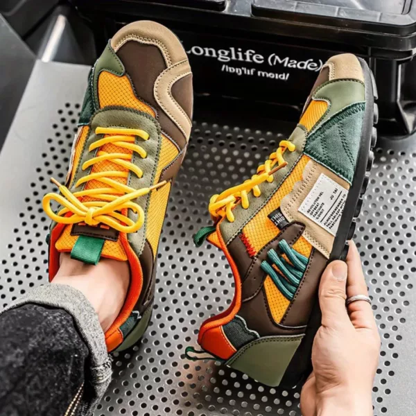 Chaussure de randonnée patchwork urbaine – Image 2