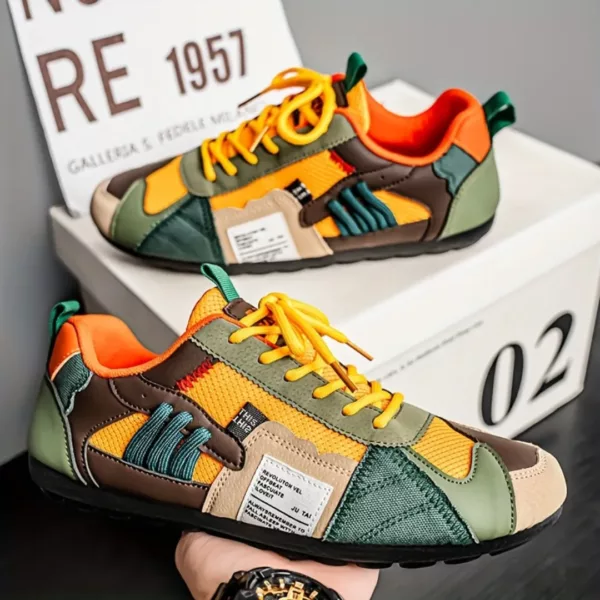 Chaussure de randonnée patchwork urbaine – Image 5