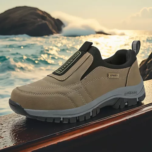 Chaussure de randonnée sans lacets pratique