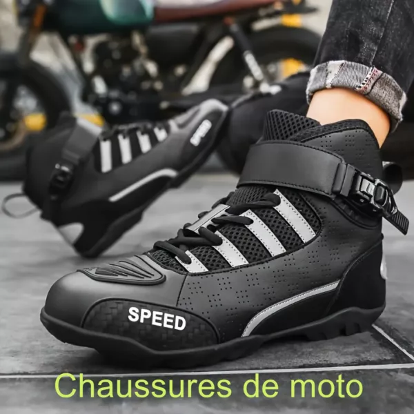 Chaussures moto homme boucle rotative – Image 2