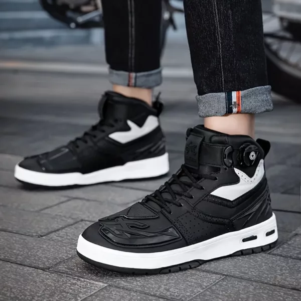 Chaussures moto homme semelle épaisse – Image 4
