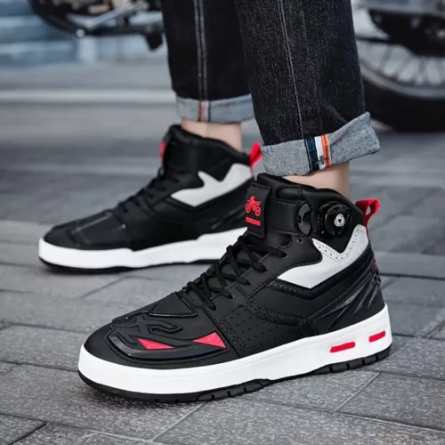 Chaussures moto homme semelle épaisse