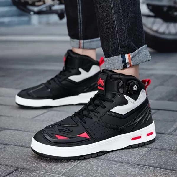 Chaussures moto homme semelle épaisse