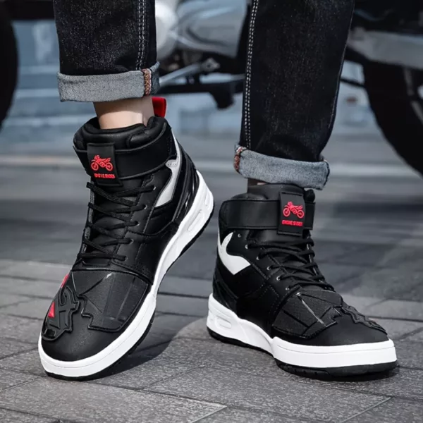 Chaussures moto homme semelle épaisse – Image 2